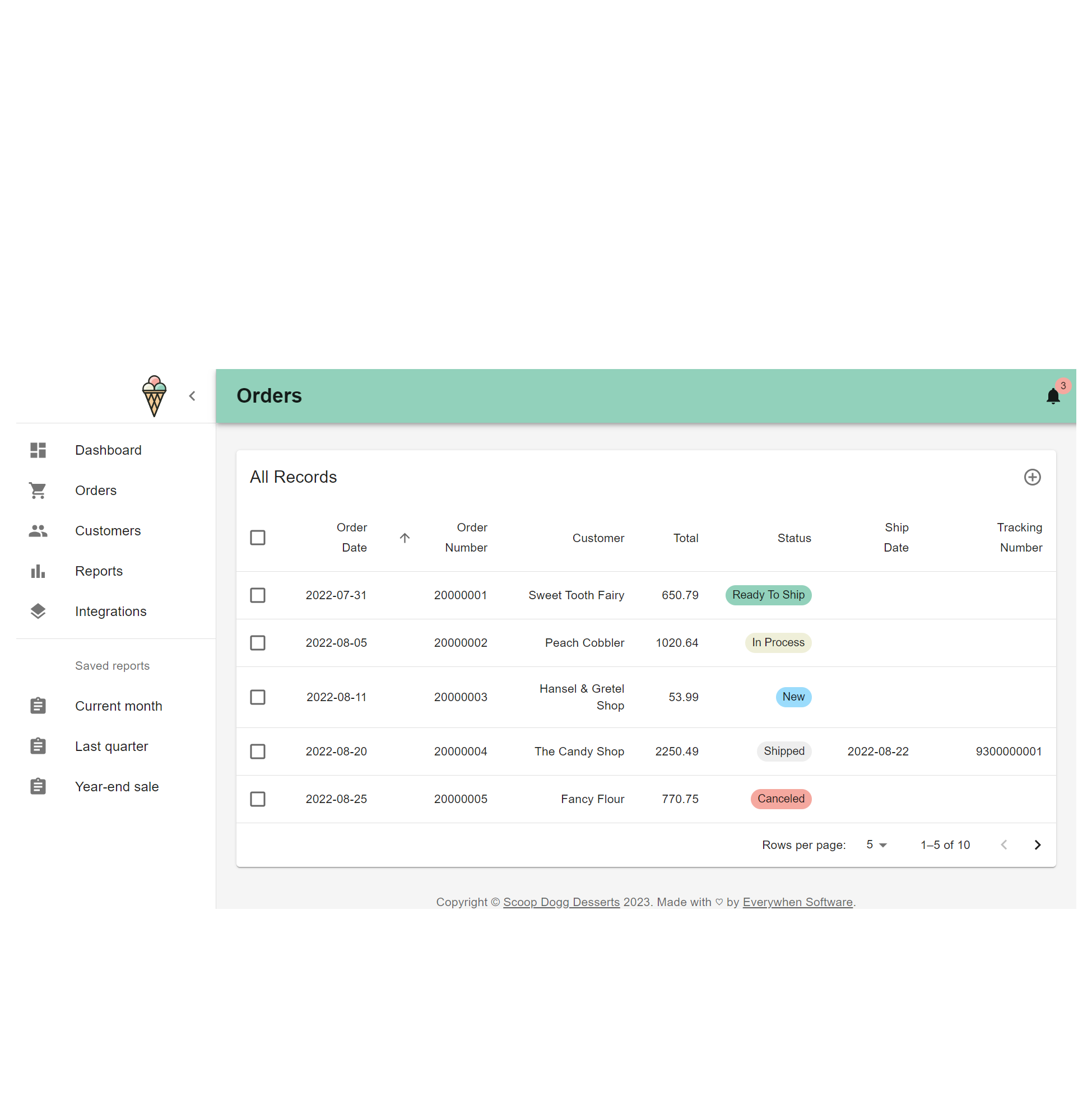 Order Management Web App